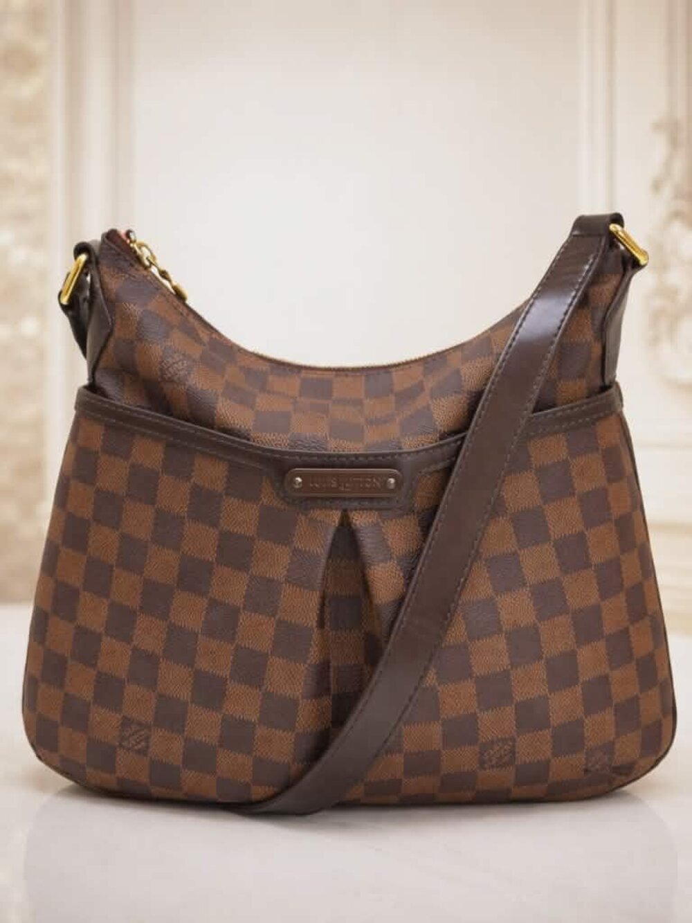 Authentic Louis Vuitton Bloomsbury PM Damier Ebene Crossbody Bag Brown - Picture 1 of 9